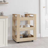 Vidaxl keukentrolley 60x45x80 cm bewerkt hout sonoma eikenkleurig