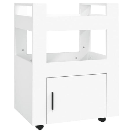 Vidaxl keukentrolley 60x45x80 cm bewerkt hout wit