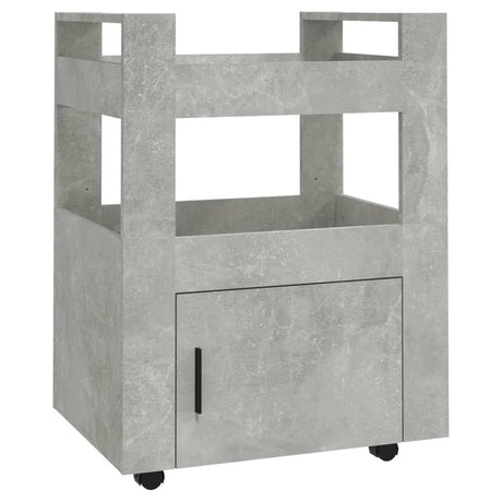 Vidaxl keukentrolley 60x45x80 cm bewerkt hout betongrijs
