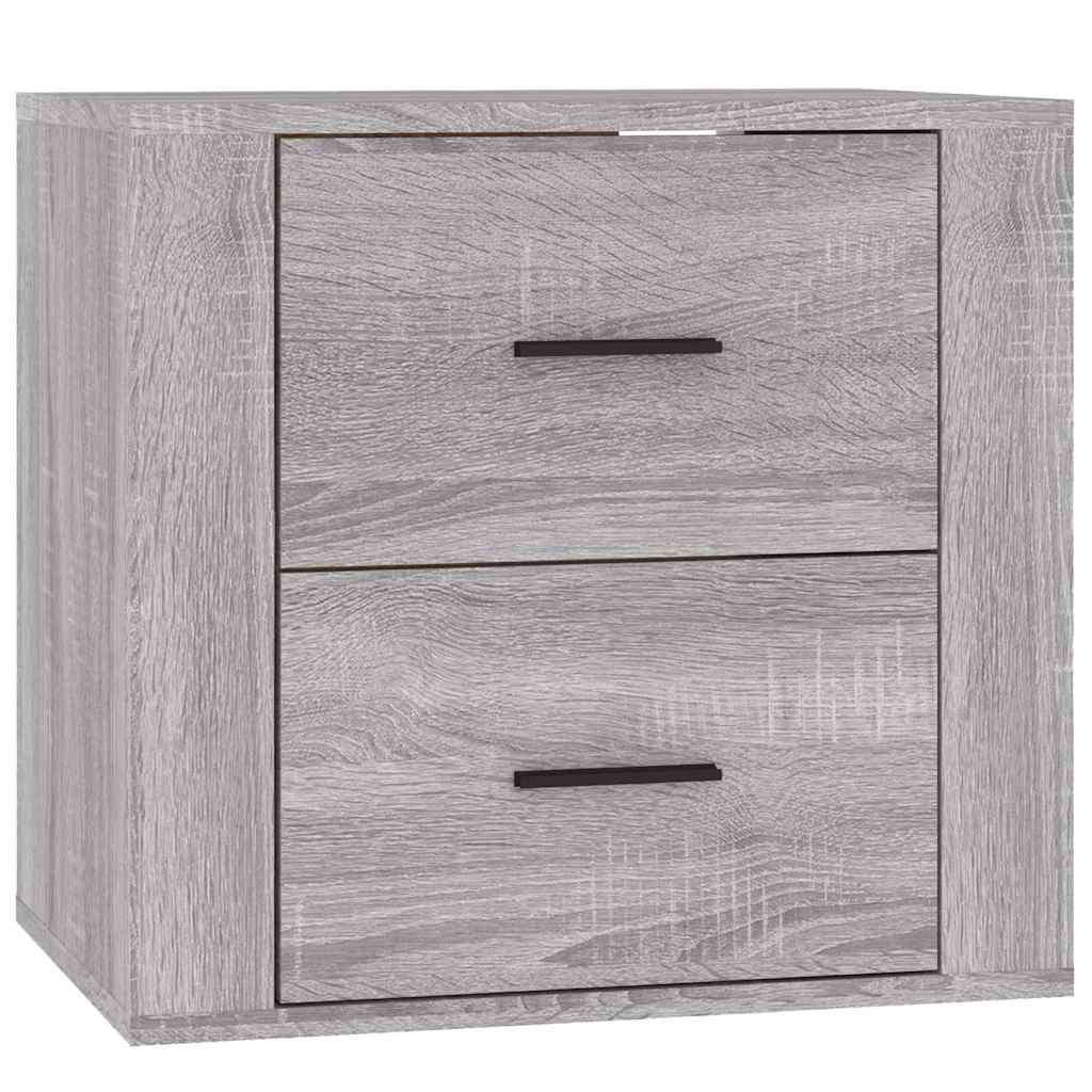 Vidaxl nachtkastje wandgemonteerd 50x36x47 cm grijs sonoma eikenkleur