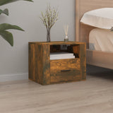 Vidaxl nachtkastjes 2 st wandgemonteerd 50x36x40 cm gerookt eikenkleur