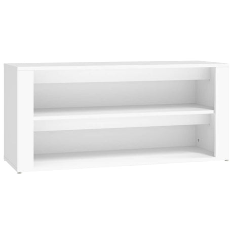 Vidaxl schoenenrek 100x35x45 cm bewerkt hout wit