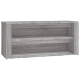 Vidaxl Shoe Rack 100x35x45 cm kutt tre grå sonoma eikfarge