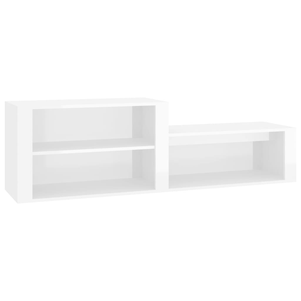 Vidaxl Shoe Cabinet 150x35x45 cm Property Wood High Gloss White