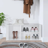 Vidaxl Shoe cabinet 100x35x45 cm Properted Wood High Gloss White