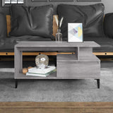 Vidaxl salontafel 90x49x45 cm bewerkt hout grijs sonoma