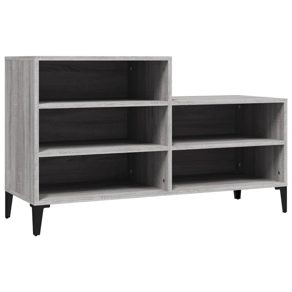 Vidaxl Shoe Cabinet 102x36x60 cm Property Wood Sonoma Gray