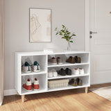 Vidaxl Shoe Cabinet 102x36x60 cm Forarbejdet træ Højglans hvid