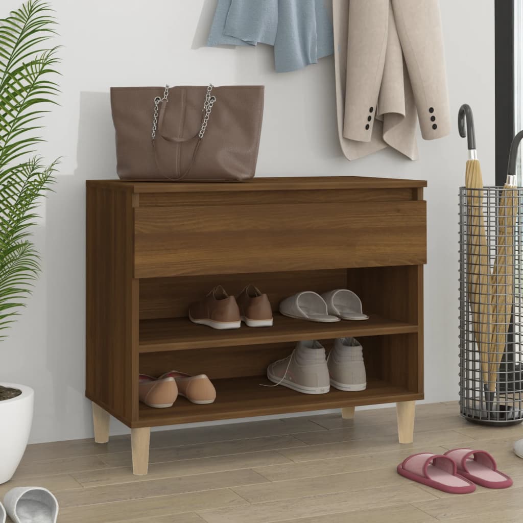 VidaXL shoe cabinet 70x36x60 cm processed wood brown oak color