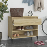 Vidaxl Cabinet da scarpe 70x36x60 cm Colore in legno in legno Sonoma