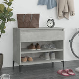 VidaXL Shoe cabinet 70x36x60 cm Processed wood Betongrijs