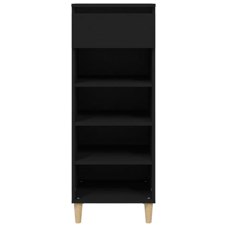 Vidaxl schoenenkast 40x36x105 cm bewerkt hout zwart