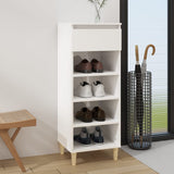 VidaXL Shoe cabinet 40x36x105 cm Processed Wood High Gloss White