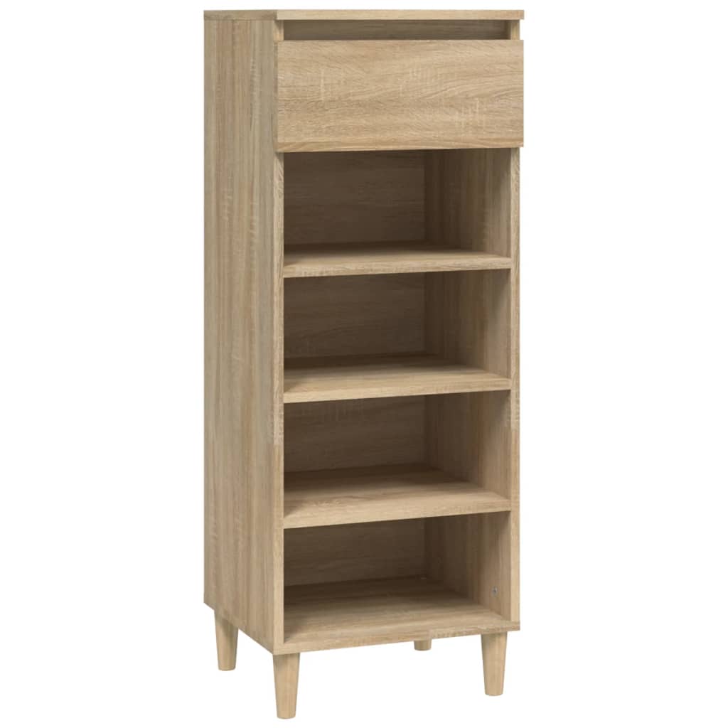 Vidaxl schoenenkast 40x36x105 cm bewerkt hout sonoma eikenkleurig