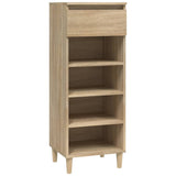 Armoire à chaussures vidaxl 40x36x105 cm en bois de bois de chêne sonoma coloré