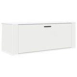 Vidaxl wandschoenenkast 100x35x38 cm bewerkt hout wit