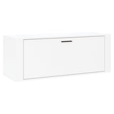 Vidaxl Bot Bot Cabinet 100x35x38 cm Vlastní dřevo High Gloss White