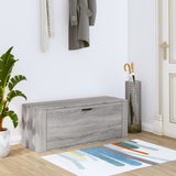 Gabinete de zapato de pared Vidaxl 100x35x38 cm de madera propiedad de madera gris sonoma