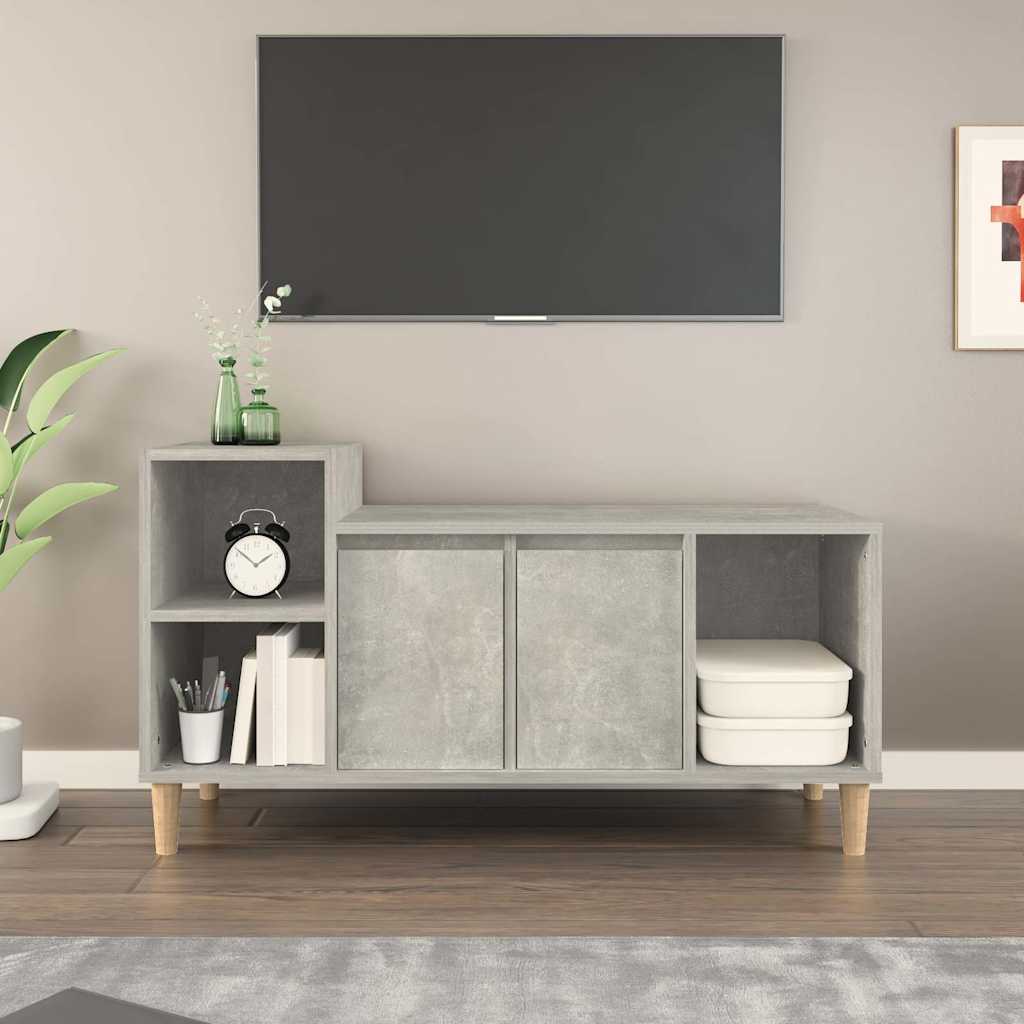 Vidaxl tv-meubel 100x35x55 cm bewerkt hout betongrijs