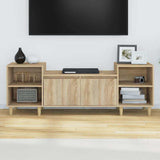 Vidaxl tv-meubel 160x35x55 cm bewerkt hout sonoma eikenkleurig