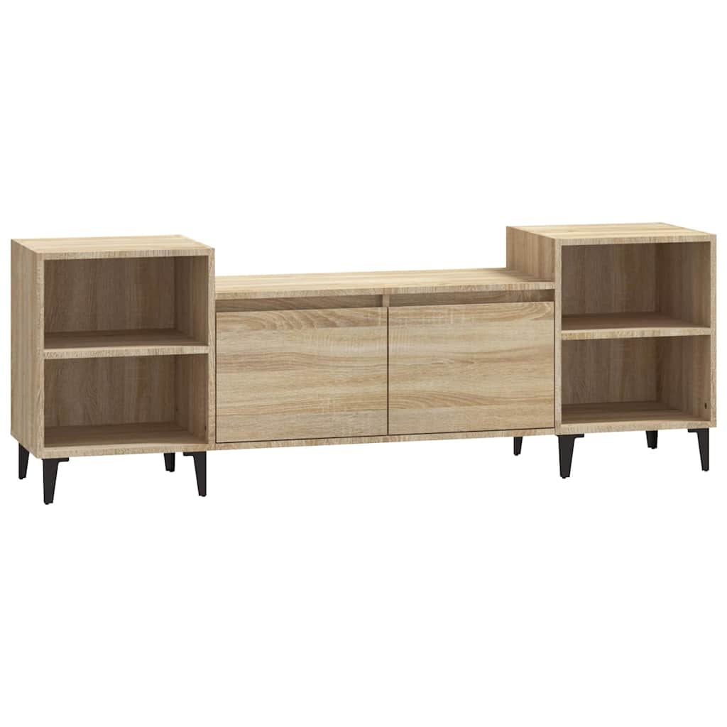 Vidaxl tv-meubel 160x35x55 cm bewerkt hout sonoma eikenkleurig