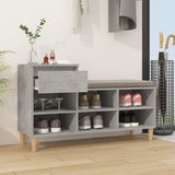 Vidaxl schoenenkast 102x36x60 cm bewerkt hout betongrijs