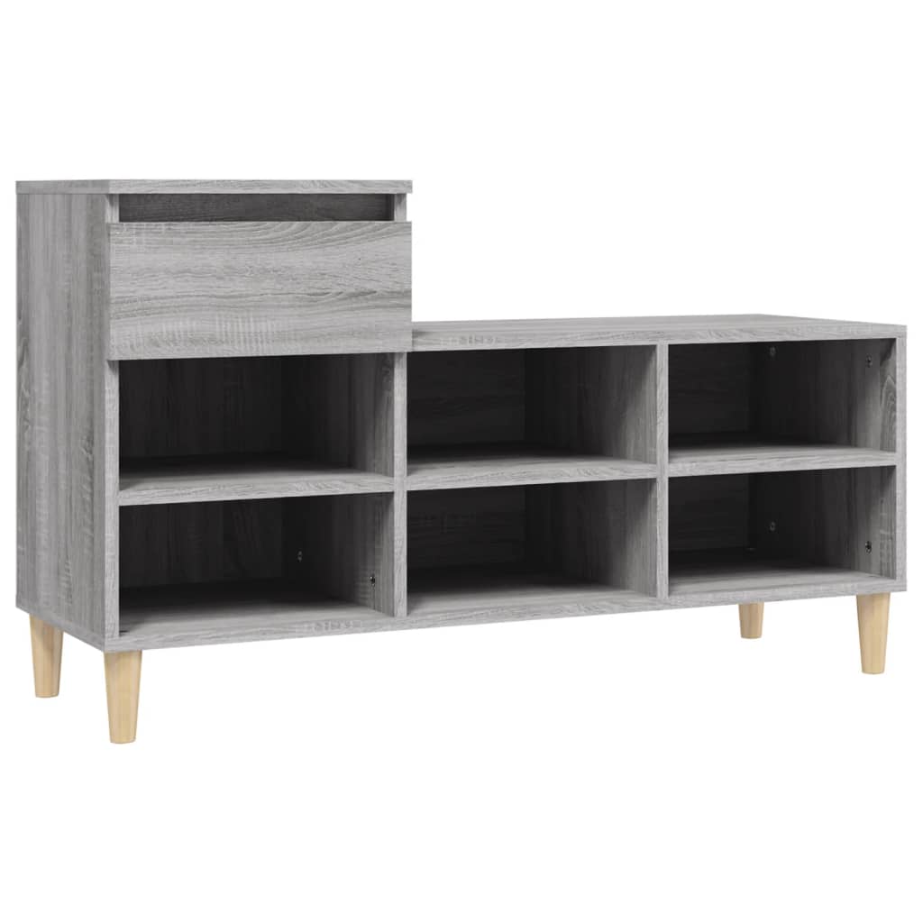 Vidaxl Cabinet da scarpe 102x36x60 cm Properpata Sonoma Grey