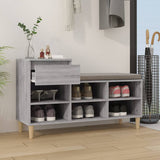 VIDAXL -Schuhschrank 102x36x60 cm propertiertes Holz Sonoma Grey