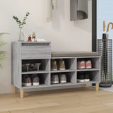 VIDAXL -Schuhschrank 102x36x60 cm propertiertes Holz Sonoma Grey