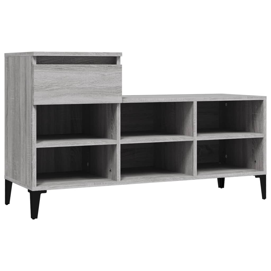 Vidaxl Shoe cabinet 102x36x60 cm Properted Wood Sonoma Gray