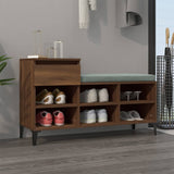 Vidaxl Shoe Cabinet 102x36x60 cm Property Wood Brown Oak Color