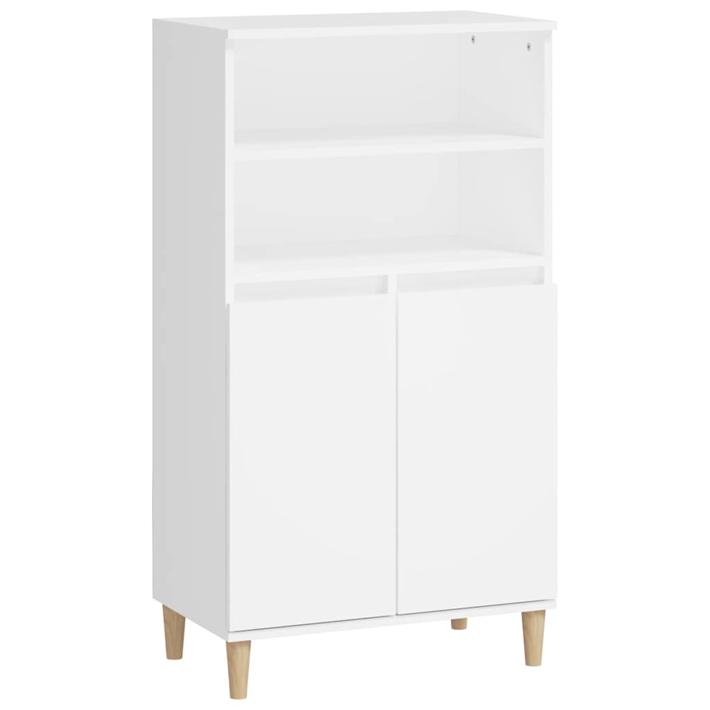 Vidaxl hoge kast 60x36x110 cm bewerkt hout wit