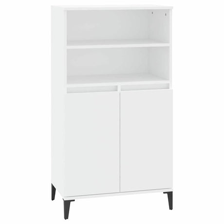 Vidaxl hoge kast 60x36x110 cm bewerkt hout wit