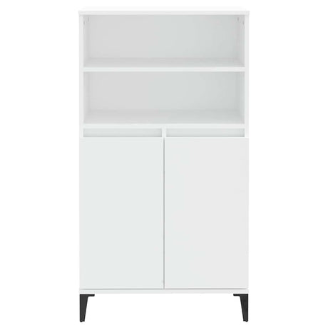 Vidaxl hoge kast 60x36x110 cm bewerkt hout wit