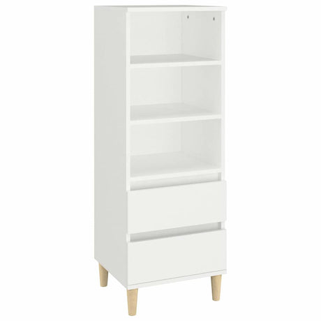 Vidaxl hoge kast 40x36x110 cm bewerkt hout wit