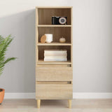 Vidaxl hoge kast 40x36x110 cm bewerkt hout sonoma eiken