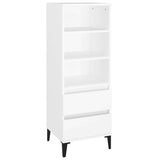 Vidaxl hoge kast 40x36x110 cm bewerkt hout wit