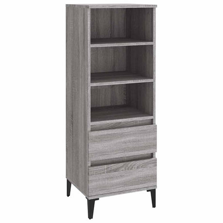 Vidaxl hoge kast 40x36x110 cm bewerkt hout grijs sonoma