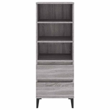 Vidaxl hoge kast 40x36x110 cm bewerkt hout grijs sonoma