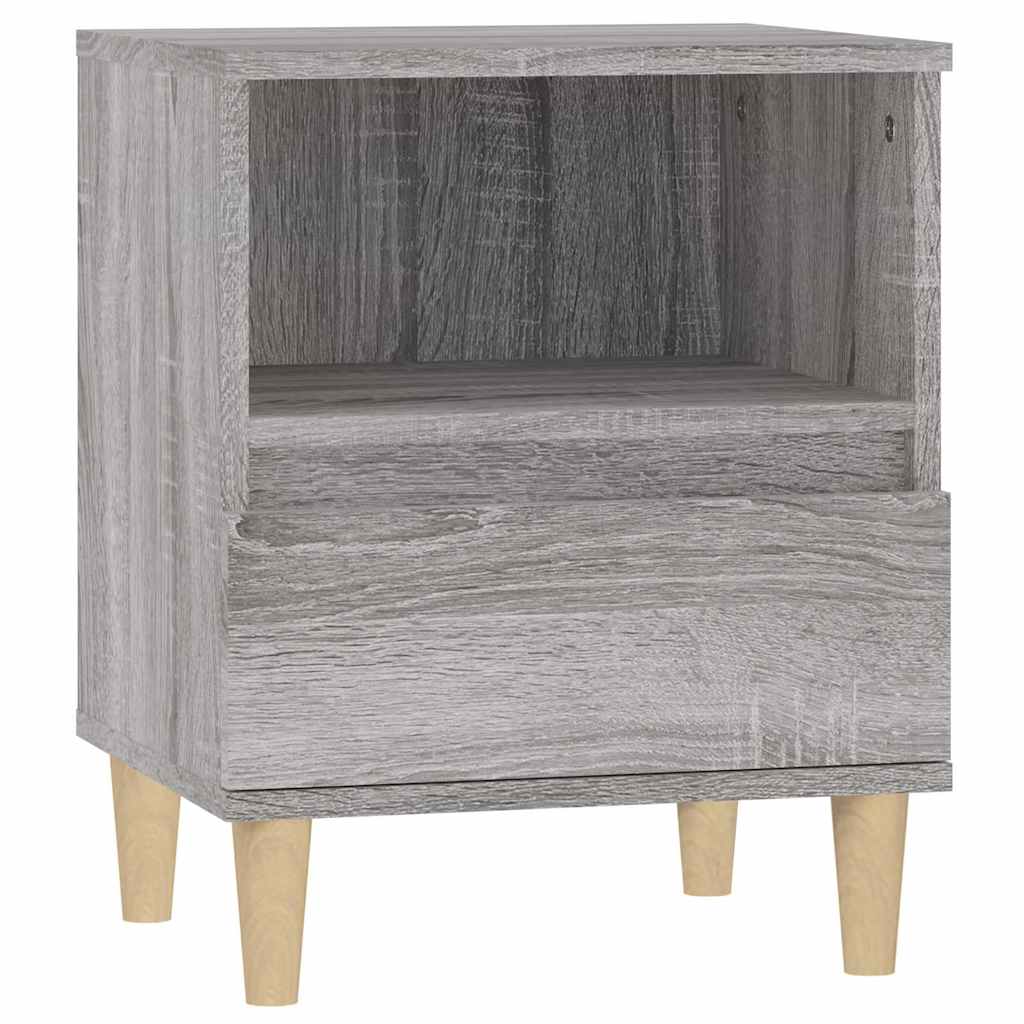 Vidaxl nachtkastje 40x35x50 cm grijs sonoma eikenkleurig