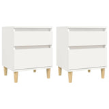 Vidaxl nachtkastjes 2 st 40x35x50 cm wit