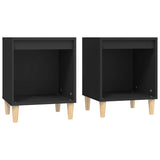 Vidaxl nachtkastjes 2 st 40x35x50 cm zwart