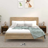 Vidaxl nachtkastjes 2 st 40x35x50 cm gerookt eikenkleurig