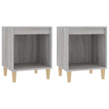 Vidaxl nachtkastjes 2 st 40x35x50 cm grijs sonoma eikenkleurig