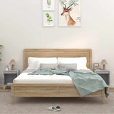 Vidaxl nachtkastjes 2 st 40x35x50 cm grijs sonoma eikenkleurig