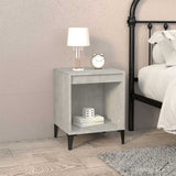 Vidaxl nachtkastjes 2 st 40x35x50 cm betongrijs