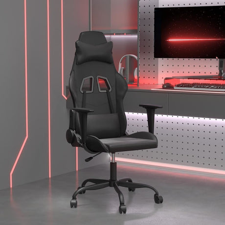 Vidaxl gamestoel kunstleer zwart