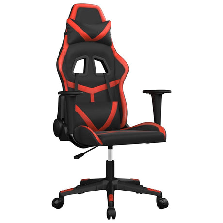 Vidaxl gamestoel kunstleer zwart en rood