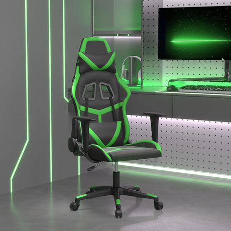 Vidaxl gamestoel kunstleer zwart en groen
