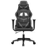 Vidaxl gamestoel kunstleer zwart en grijs